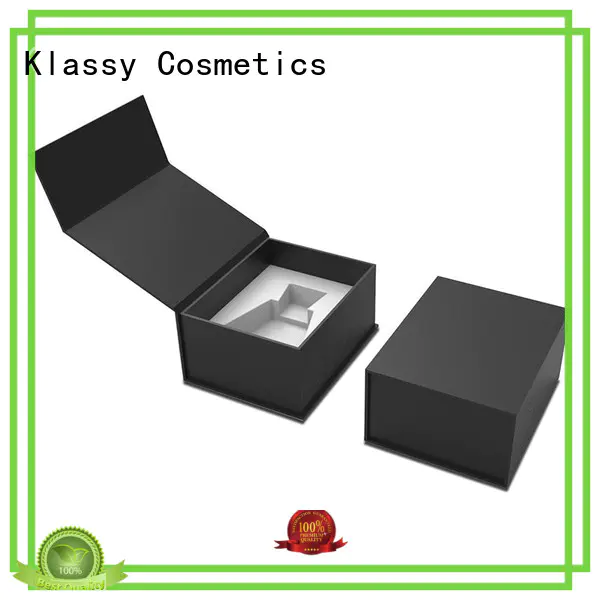 Custom paper logo perfume box Klassy Cosmetics circle