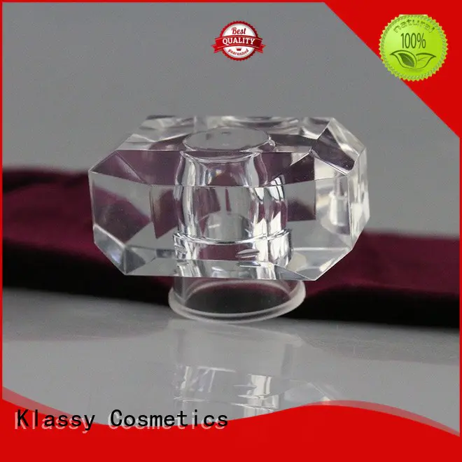 Klassy Cosmetics Brand square transparent plastic wholesale glass perfume spray bottles manufacture