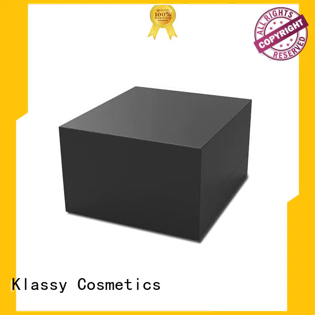 Klassy Cosmetics flip opened round boxes wholesale soft touch perfume bag