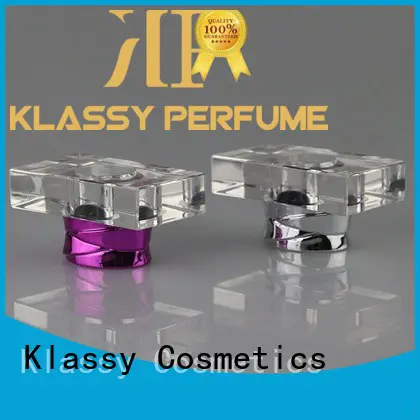 diamond perfume cap wholesale glass perfume spray bottles Klassy Cosmetics Brand company
