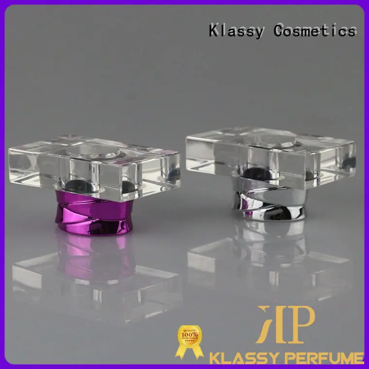 cap transparent quality wholesale glass perfume spray bottles Klassy Cosmetics Brand