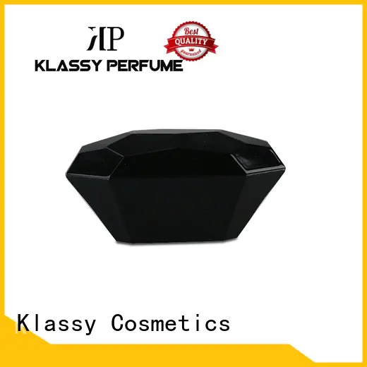 Klassy Cosmetics Transparent black screw caps alcohol resistant perfume cap