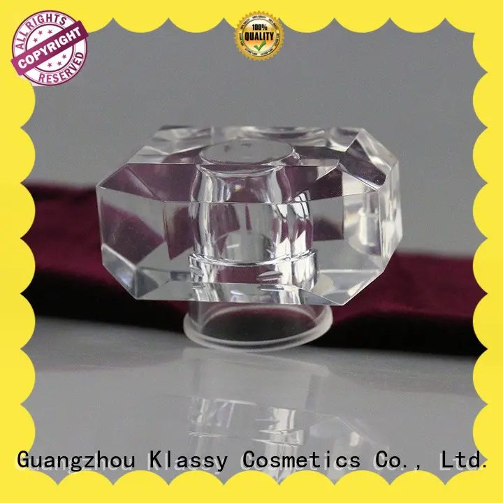 Klassy Cosmetics Transparent black screw caps alcohol resistant perfume bottle
