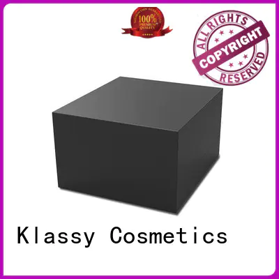 Klassy Cosmetics flip opened perfume box design black fold perfume bag
